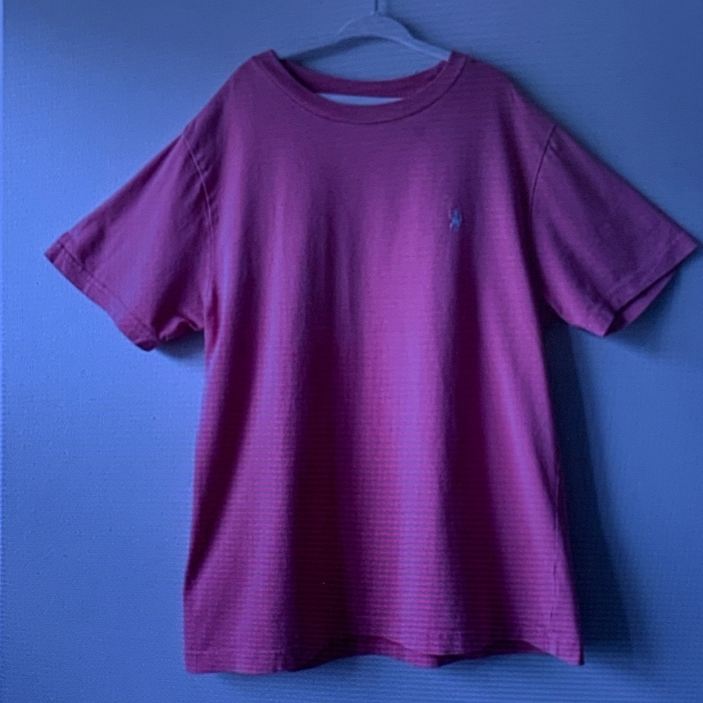 Ralph Lauren Magenta Crew Neck Short Sleeve Tee